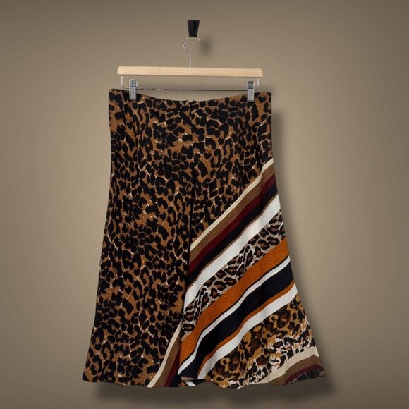NWT Kobi Halperin Brooklyn Mixed Print Skirt Size L - Picture 4 of 4